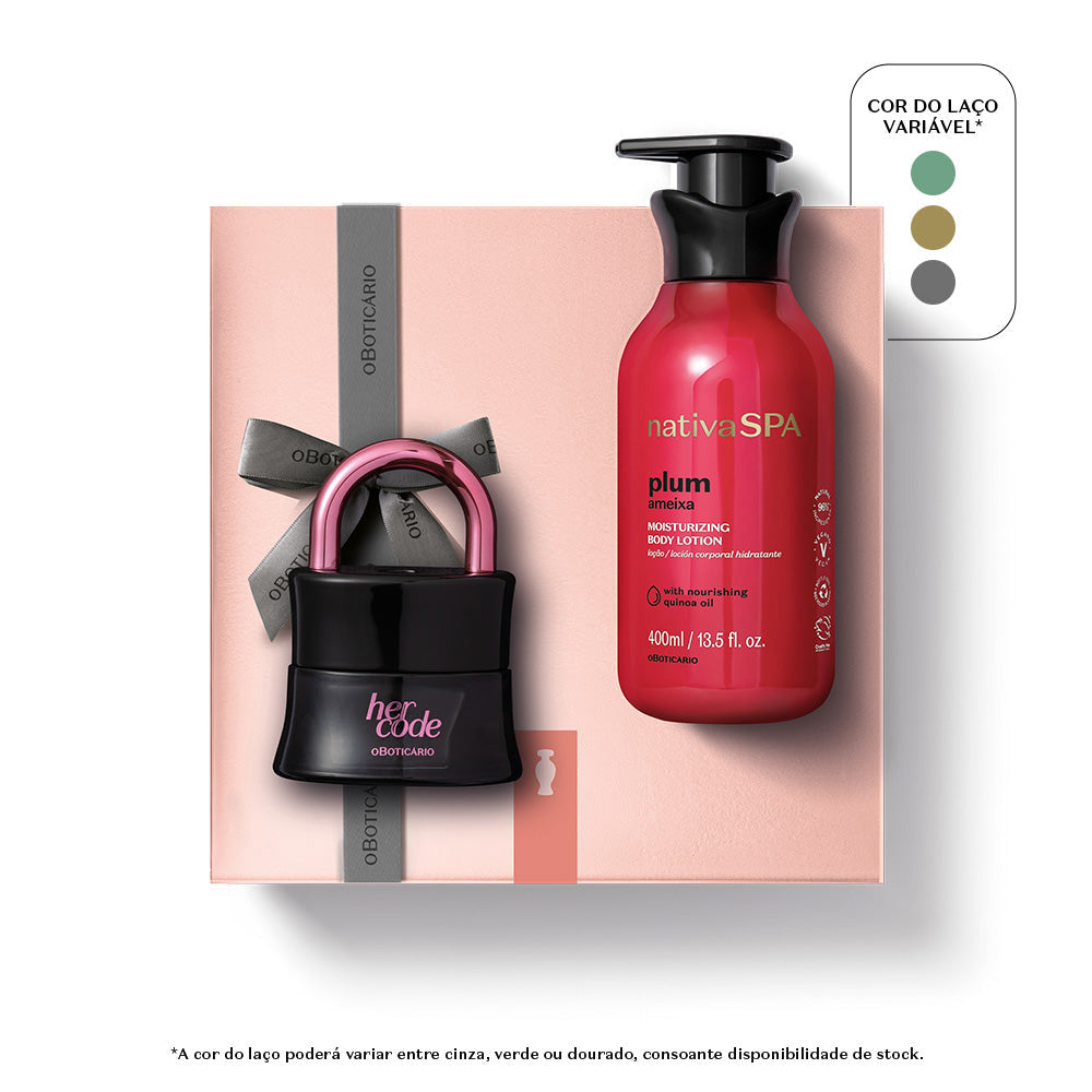Kit Her Code Touch Ameixa Negra