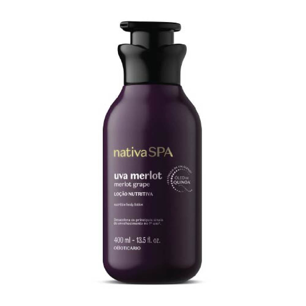 Loção Hidratante Corporal Uva Merlot Nativa Spa, 400ml