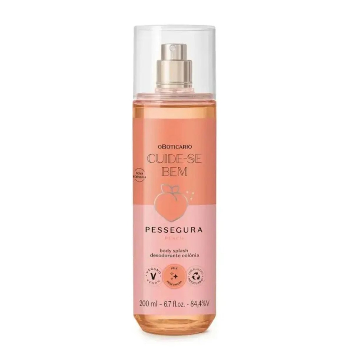 Body Splash Cuide-se Bem Pessegura, 200ml
