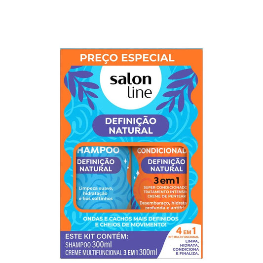 Kit Salon Line Cachos dos Sonhos Shampoo + Creme Multifuncional 2x300ml