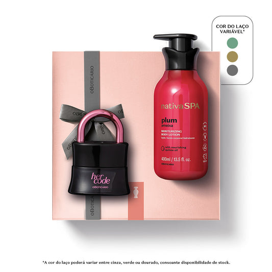 Kit Her Code Touch Ameixa Negra