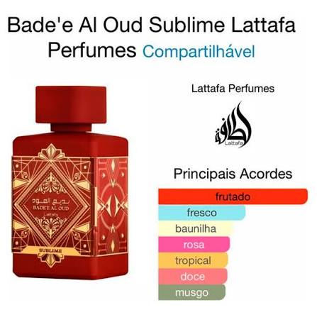 Bade'e Al Oud Sublime Lattafa 100ml Unissexo