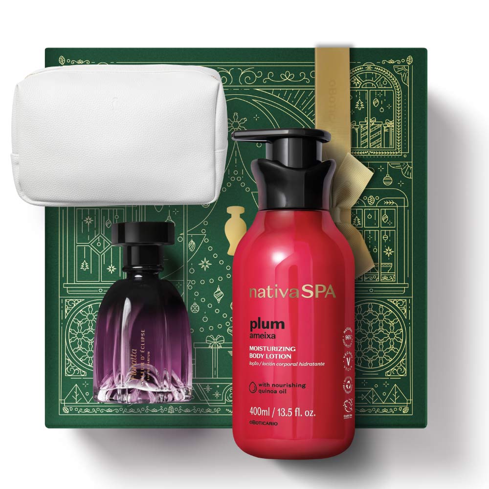 Kit Floratta Fleur D' Éclipse Ameixa Necessaire