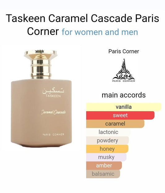 Taskeen Caramel Cascade EDP Unissexo, 100ml
