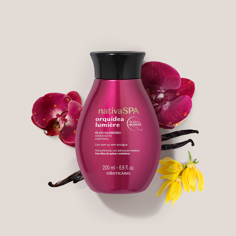 Óleo Glorioso de Banho Nativa SPA Orquídea Lumière 200ml
